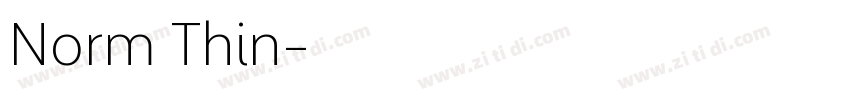 Norm Thin字体转换